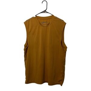 James Perse Yosemite Tank Top Mens XL Size 4 Gold Performance Shirt Top Train